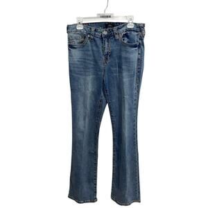 Women's‎ 32 True Religion Becca Bootcut Jeans Y2K Mid Rise Blue Denim